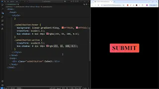 HTML and CSS Tutorial Beginner Simple Animated Submit Button
