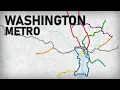 Evolution of the Washington Metro 1976-2040 geographic map