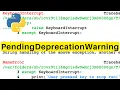 PendingDeprecationWarning Python Tutorial
