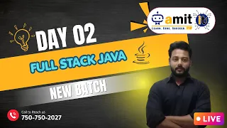 Full Stack Java Day 02 Live demo Session For Freshers and experience