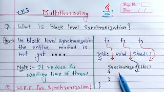 synchronized block in java multithreading Learn Coding