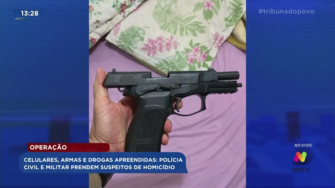 Celulares, armas e drogas apreendidas: Polícia Civil e Militar prendem suspeitos de homicídio