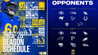 2025 Los Angeles Rams Games Schedule
