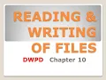 Reading and Writing of Files in Classic ASP