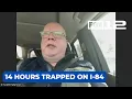 Driver trapped 14 hours on I-84 with his dog