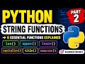 Learn Python String Functions 6 Must Know String Functions Easy Part 2