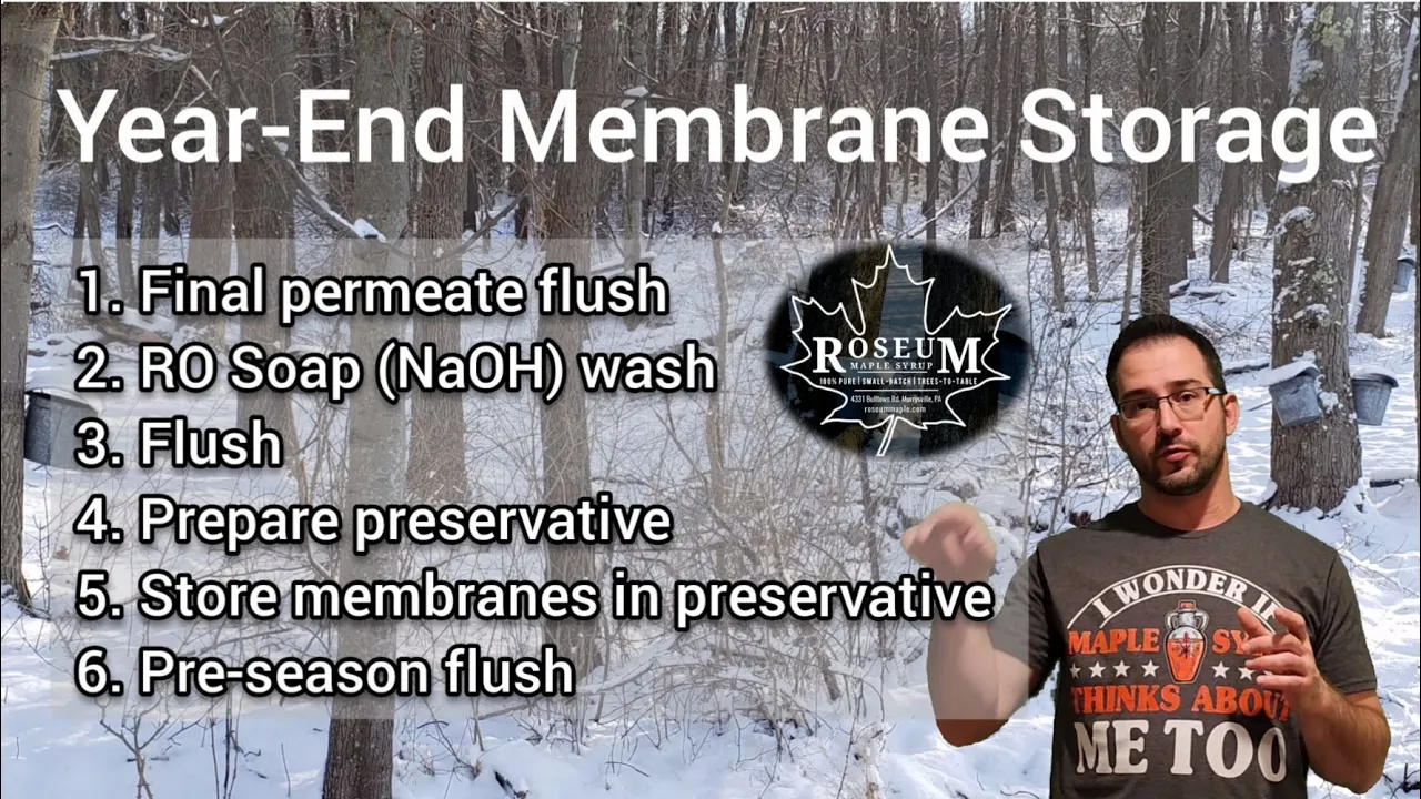 RO Membrane Storage #maplesyrup #reverseosmosis  @H2OLeader @simpurelife