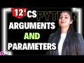 Parameter and Arguments User Defined Functions Class 12 CS