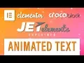 Animated Text JetElements Crocoblock Elementor Add-On