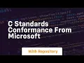 c standards conformance from microsoft