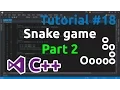 C Tutorial 18 - Simple Snake Game Part 2