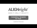 AlignRight Cabinet Hardware Installation Template for Pulls - Cabinet Drawers