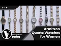 Armitron Quartz Watches for Women Rare Vintage Ladies Armitron Dress Watches