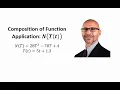 Function Composition Application Find a Composite Function and Solve Bacteria in Food
