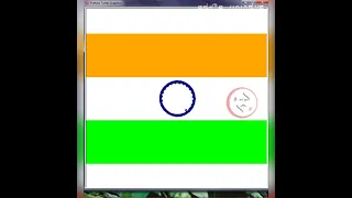 Make an Indian Flag using Turtle Python Programming in Python SM sanke Muzangu