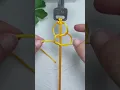 Instructions for tying a cute dragonfly keychain