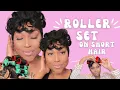 Roller Set On Short Hair