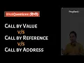 call by value call by reference with example