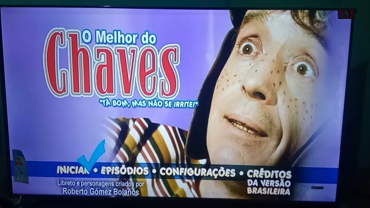 Menu DVD do Chaves "Tá Bom Mas Não Se Irrite" @ChaveseChapolinHD @ChavesClassico