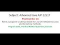 AJP Practical-14 Write a program for InetAddress class factory methods Advanced Java 22517