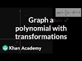 Graph a polynomial with transformations Precalculus Khan Academy