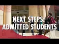Next Steps for Admitted Students
