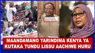 WAKENYA WAFURIKA MAANDAMANO UBALOZI WA TANZANIA NA UGANDA WAKITAKA LISSU BESIGYE WAACHIWE HURU