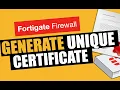 Generate uniqe certificate in 2 minutes