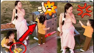 Mom Litters And Is Taught A Lesson By Her Cute Baby#funny videos#comedy#laugh