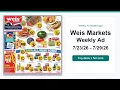 Weis Markets Weekly Ad 26 - 26 Best Deals