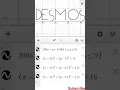 math writing by desmos