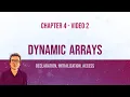 Dynamic Arrays in C Declaration Access initialization Anshuman Sharma in