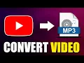 How To Convert YouTube Video To MP3 (Without Any App)