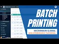 How to Batch Print with MicroMain Global