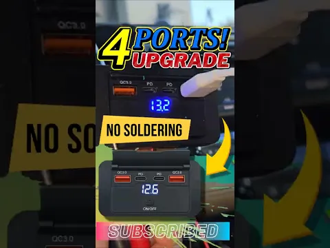 4 Fast USB Ports for Any Car NO SOLDERING! ⚡️#carupgrade #cartech #cars