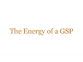 The Energy of a GSP