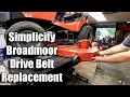 How To Replace The Drive Belt On Simplicity Broadmoor Riding Mower Full Process