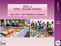 III IV Semester Food Production Operations UNIT - II OFF PREMISES CATERING