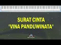 SURAT CINTA - VINA PANDUWINATA karaoke ( tanpa vokal )