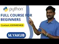 Python Variables Introduction Part 1 By Mr M Yakub for Beginers