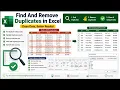 Find and Remove Duplicates in Excel Easy Data Cleaning Tutorial
