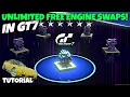 How to Claim UNLIMITED Free ENGINE SWAPS in GT7 Unlimited 4 Star Spin Bonuses