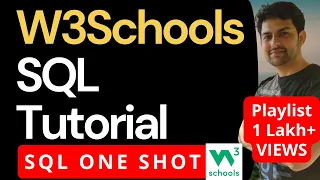 W3Schools SQL Tutorial ONE SHOT SQL Full Course for Beginners 9 Hours - Learn SQL Step by Step