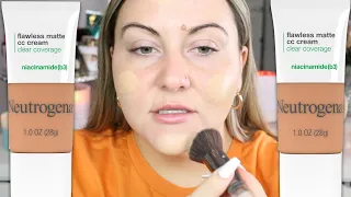 Neutrogena Matte CC Cream REVIEW & WEAR TEST!! HONEST AF
