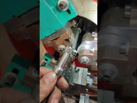 Straight Thread Rolling | Precision Metal Forming! #Shorts