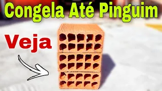 Genial Olha o Ar Condicionado Caseiro que Congela Até Pinguim Que Fiz