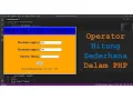 Operator Hitung Sederhana Dalam PHP