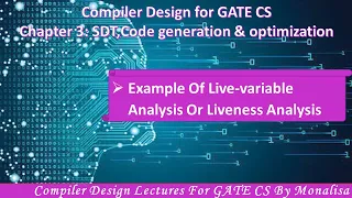 Ch 3 34 Live-Variable Analysis Example Compiler design lectures for GATE CSE