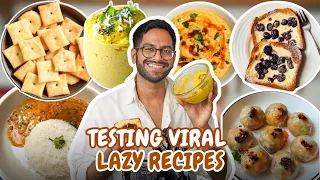 TESTING *VIRAL* LAZY RECIPES 🤯DO THEY WORK?
