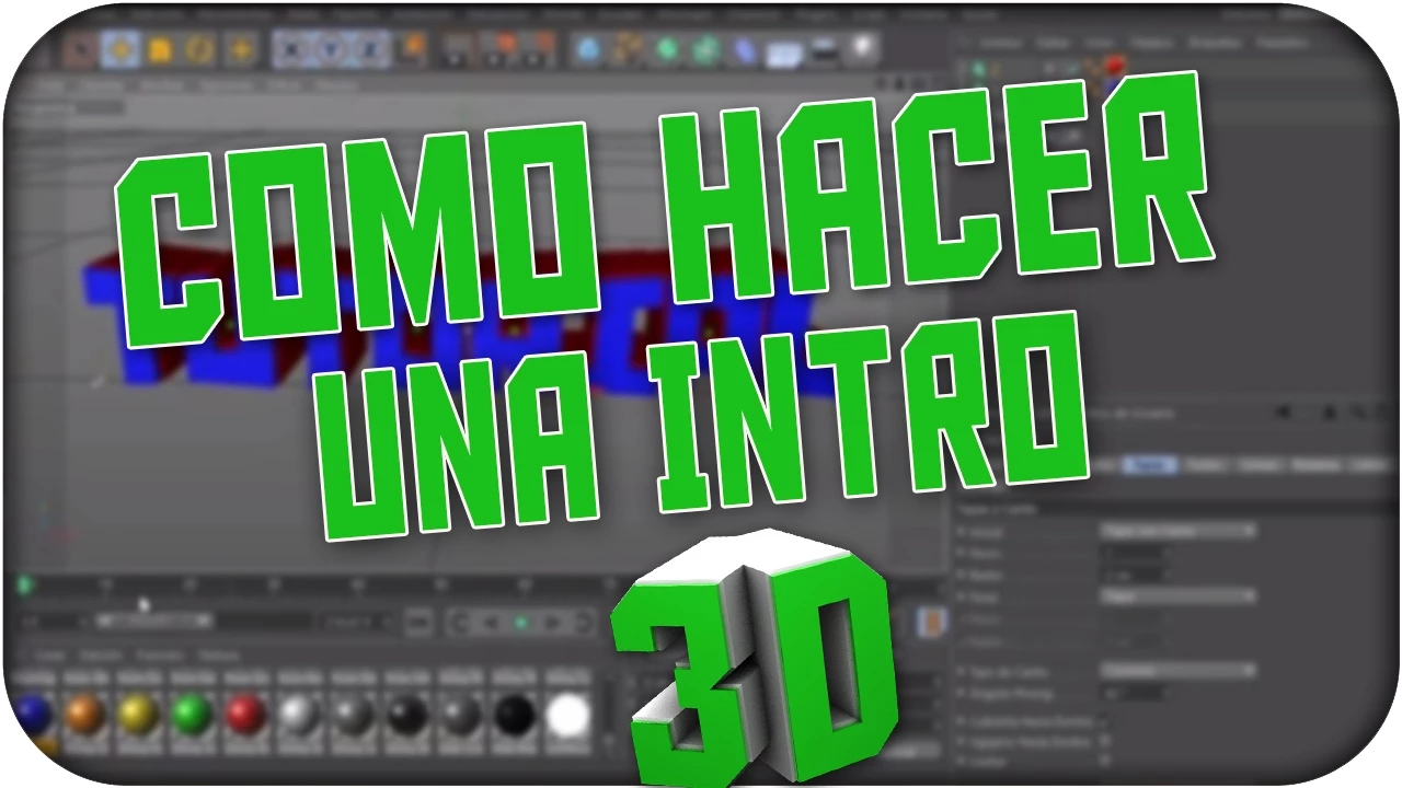[Tutorial] Como hacer una intro 3D basica Con efectos [C4D] [AE]